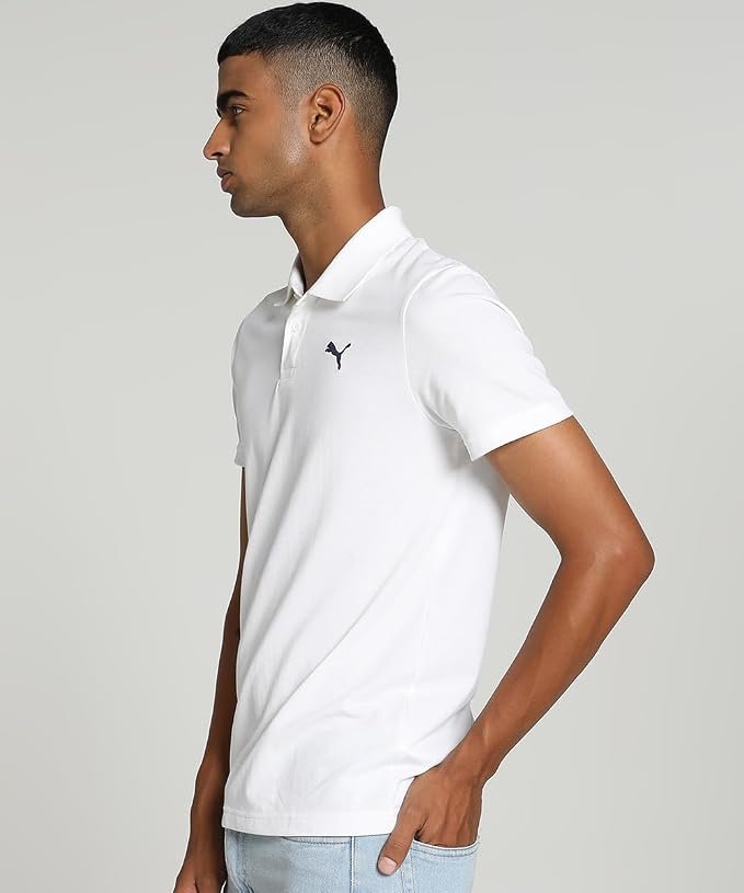 Puma Men's Solid Slim Fit Cotton Essential Polo T-Shirt for Regular wear - Image 4